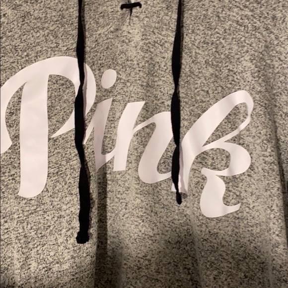 Pink Silver/White Hooded Sweater - Picture 2 of 3